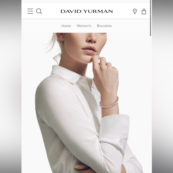 David Yurman Buckle Cable Bracelet
Sterling Silver with 18K Yellow Gold, 5mm - Picture 5 of 5